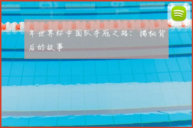 年世界杯中国队夺冠之路:揭秘背后的故事