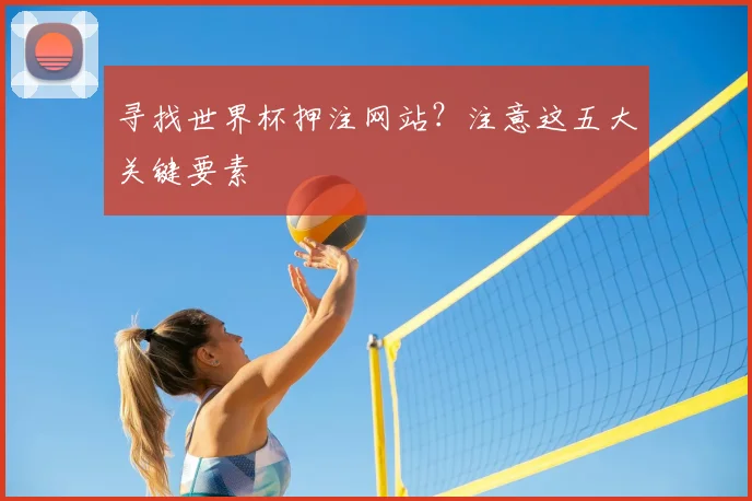寻找世界杯押注网站?注意这五大关键要素